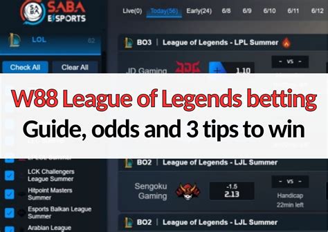 lol esports betting odds.
